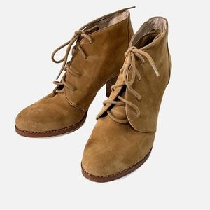 Land’s End Tan Suede ankle booties